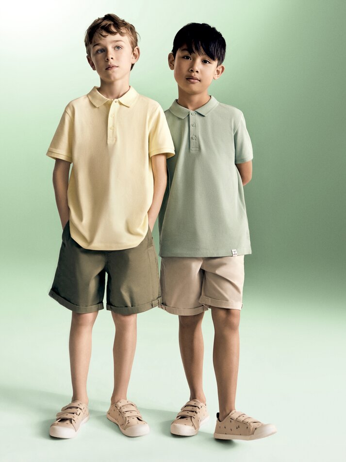 Bermuda chino stretch - Cinza