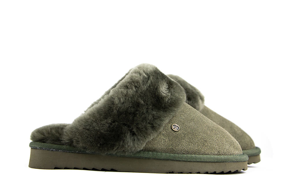 Warmbat Muilen Groen Flurry Suede