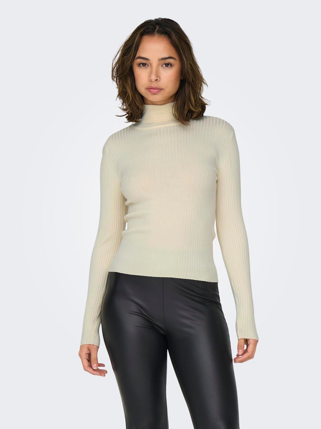 JDYPLUM Strickpullover Eggnog