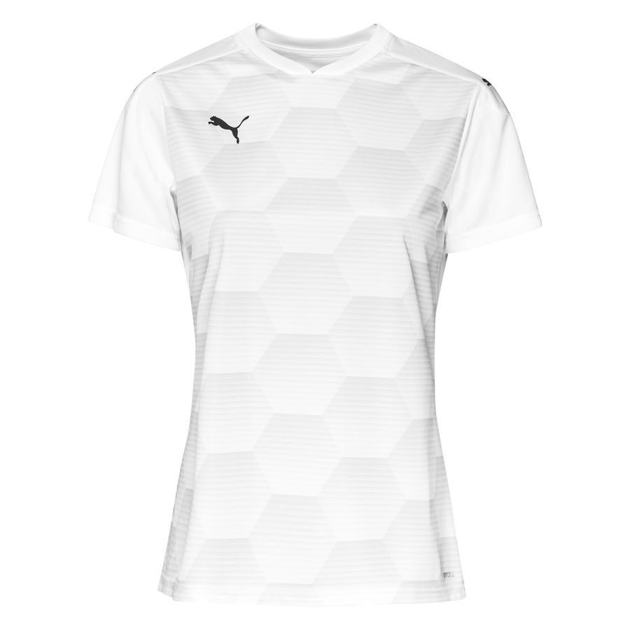 PUMA Maillot teamFINAL 21 Graphic - Blanc/Gris