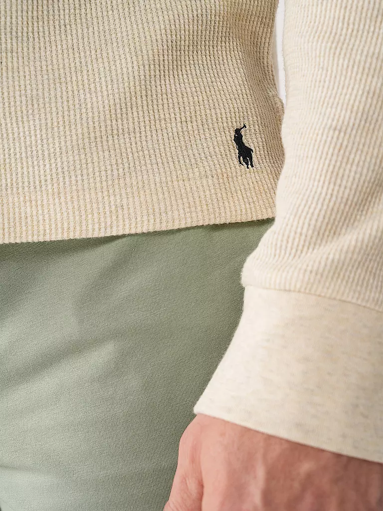 POLO RALPH LAUREN Pyjamashirt HENLEY creme