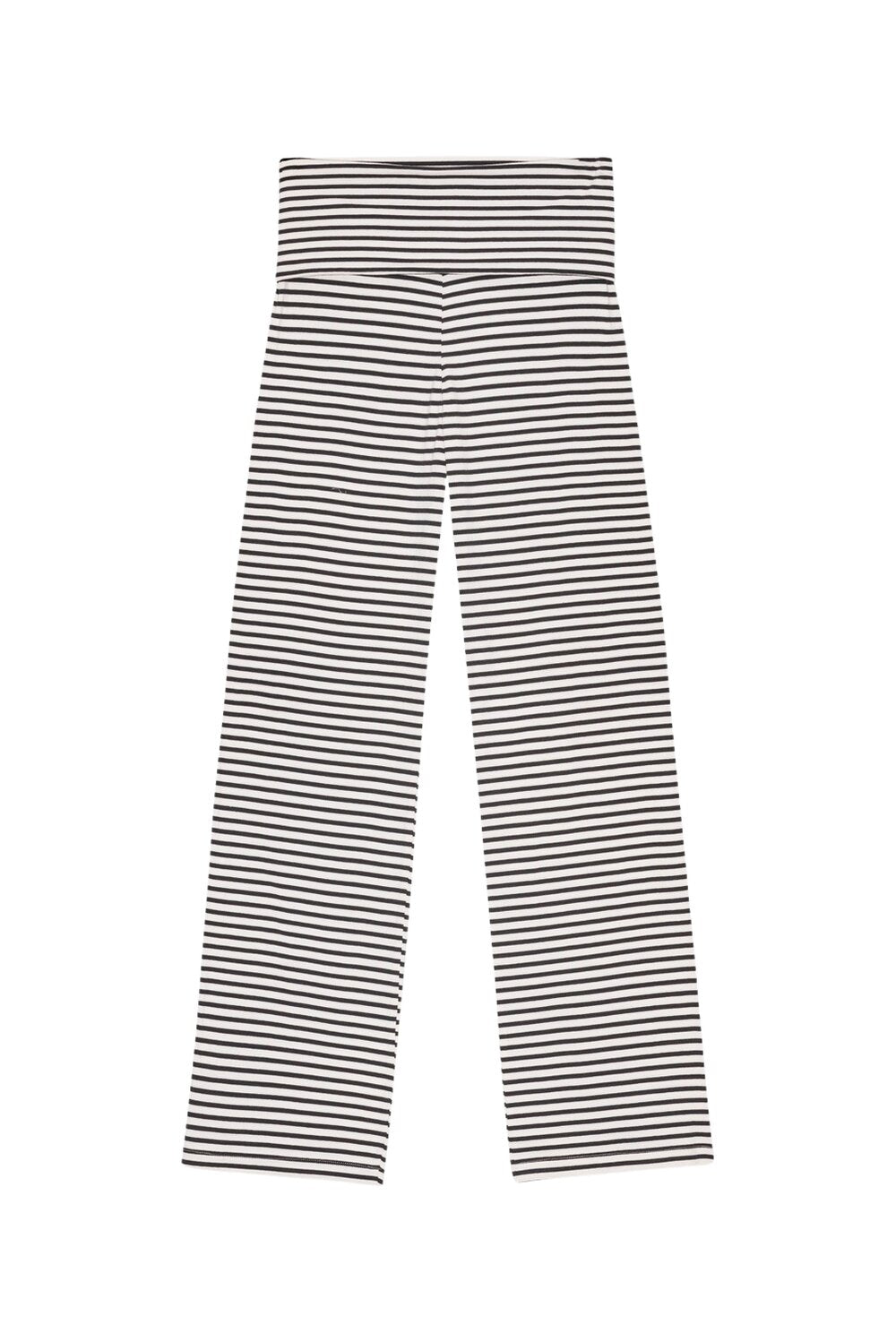 Moshi Moshi Mind  Pure Cotton stripe bukser - ecru/moonless night