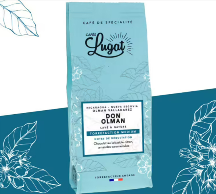 250 g Café en grain Nicaragua Don Olman - Cafés Lugat
