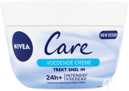 Nivea Care Crème Nourrissante Absorption Rapide 24h+ Nutrition Intense Visage Et Corps 200ml