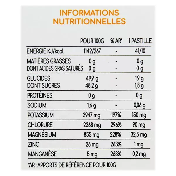 Hydratis Pêche Lot de 3 x 20 pastilles