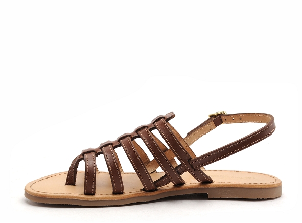 Les tropeziennes nu pieds plats femme hika f marron