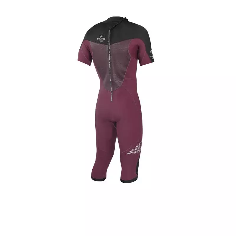 Combinaison shorty SOORUZ Fighter 2/2 SS Cut Backzip Wine