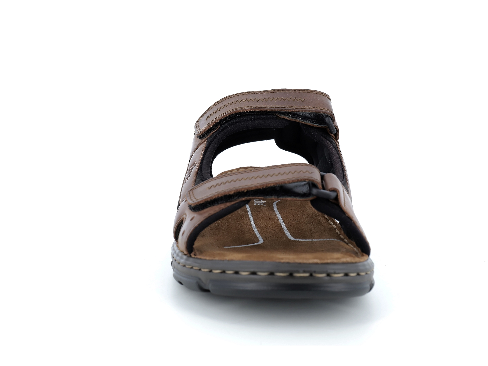 Tbs-JOHALIN Cuir Marron Foncé