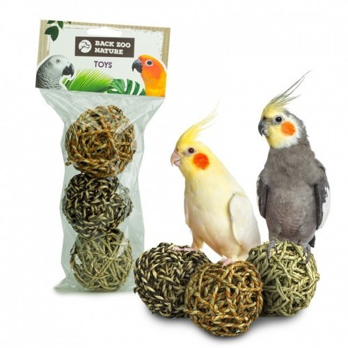 Pacote com 3 bolas grandes para papagaios, cores sortidas
