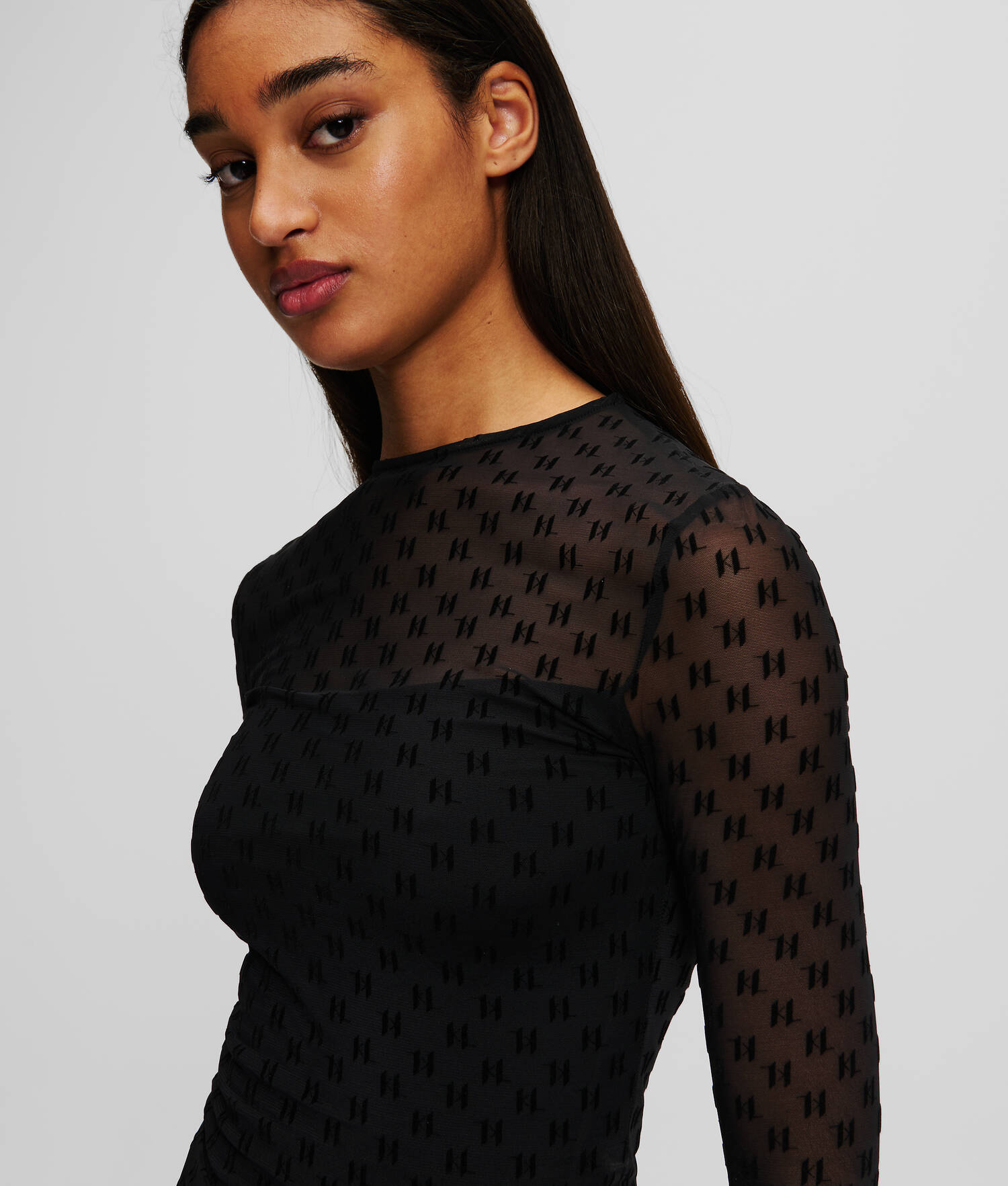 HAUT EN MESH KL MONOGRAM