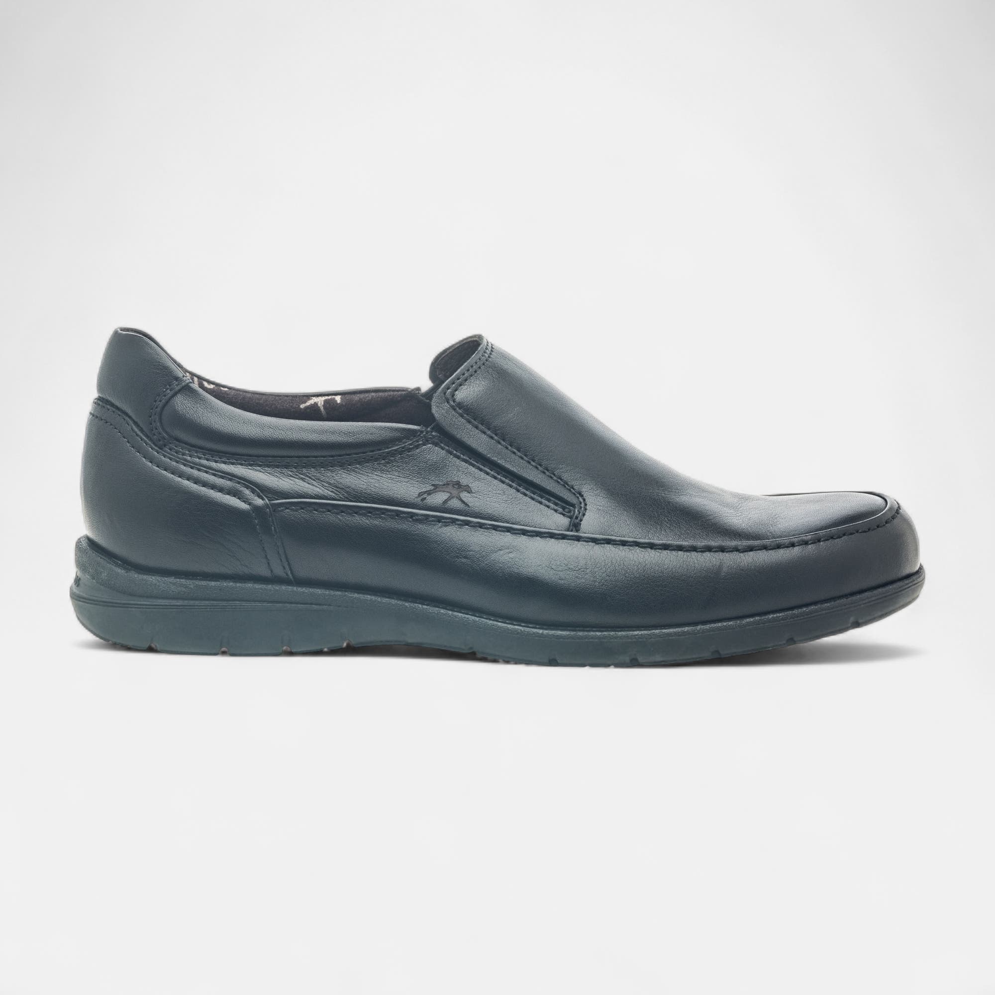 Mocassins pieds sensibles Homme en cuir noir