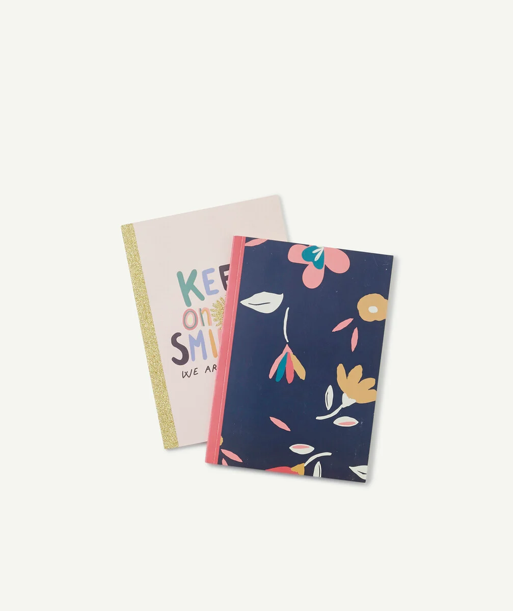 LE LOT DE 2 CARNETS COLORÉES AVEC LIGNES