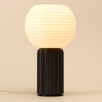 Philips 3D printed tafellamp Stem zwart Ø19 cm