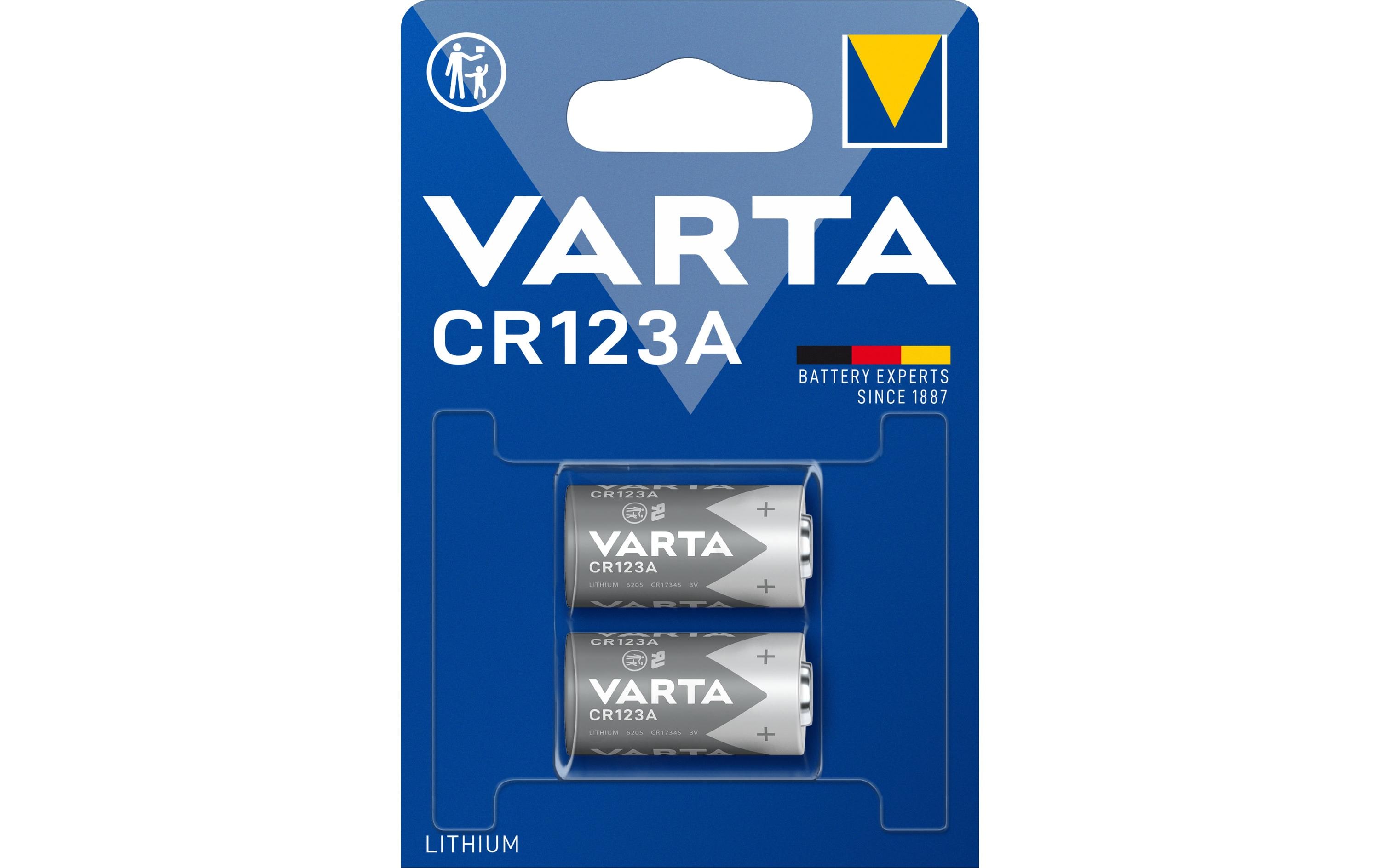 Photobatterie CR123A , 2 StückTyp CR123A, 2 Stück