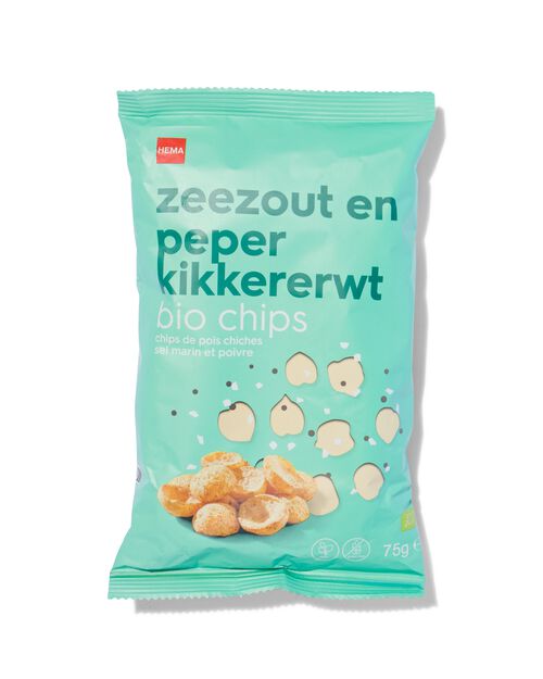 chips bio pois chiches 75g sel marin et poivre