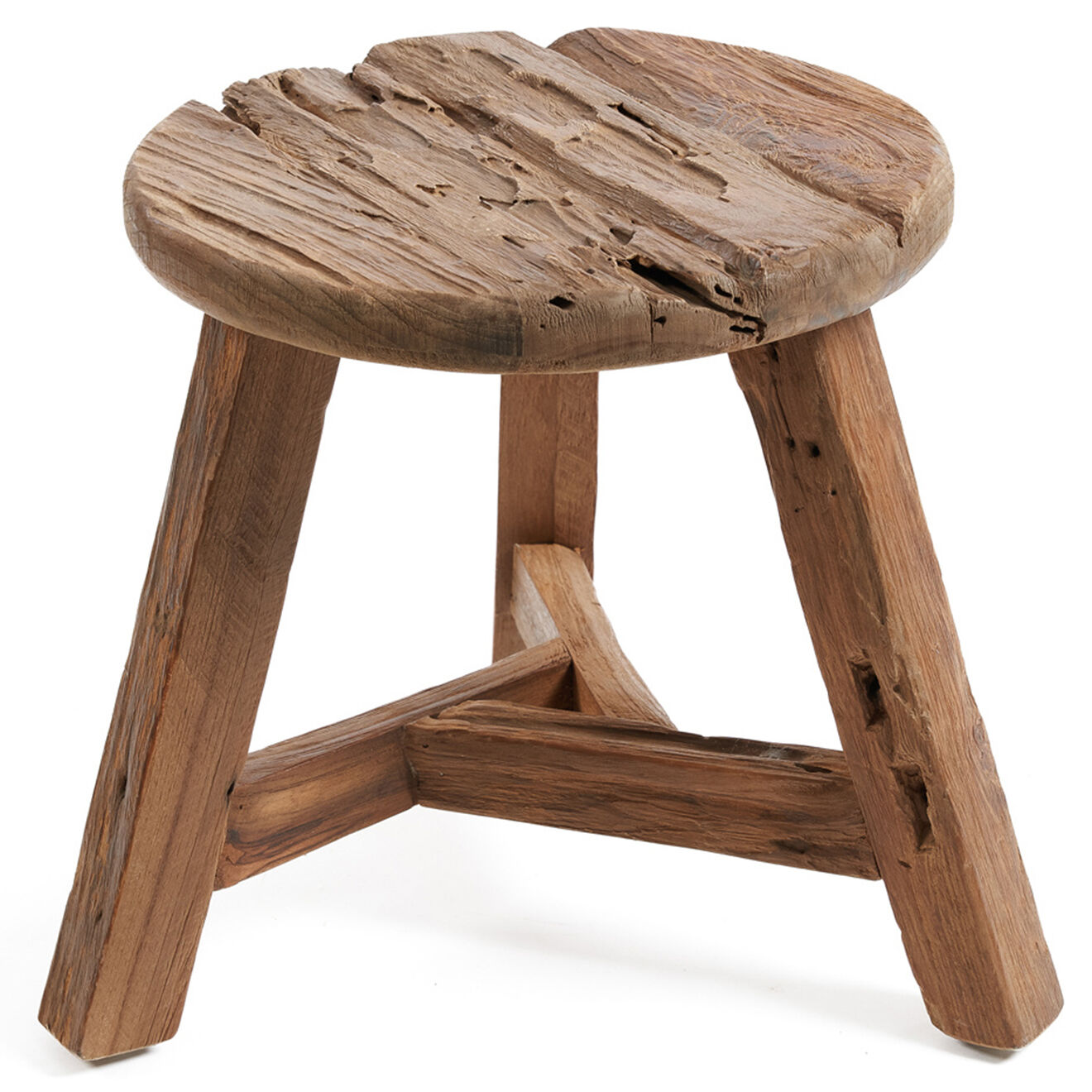 Bazar Bizar Tabouret Yatai naturel - D.37xH.33 cm