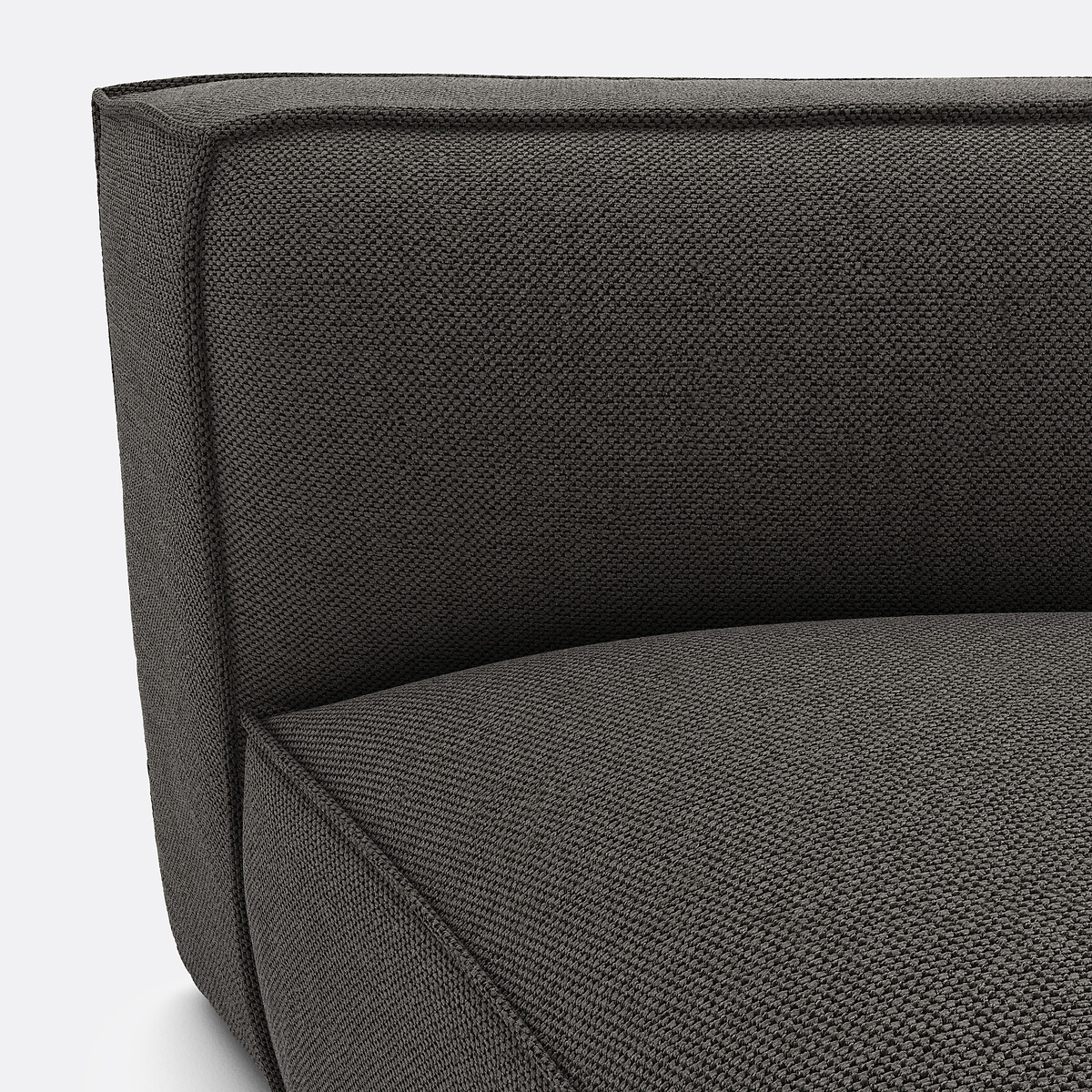 LA REDOUTE INTERIEURS<br>Canto aberto modular, tecido texturizado, Seven