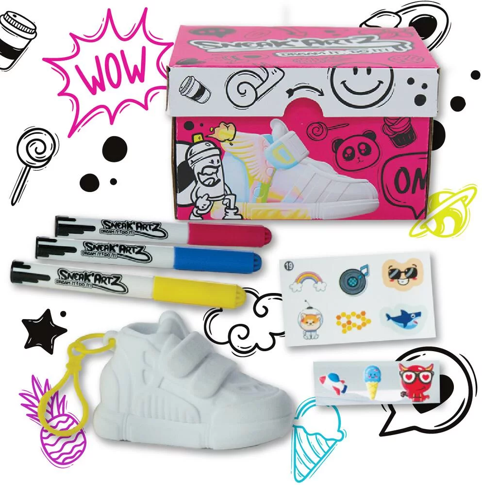 SNEAK'ARTZ SHOEBOX FUSCHIA - LOISIRS CRÉATIFS - DESIGN ET PERSONNALISE TES BASKETS