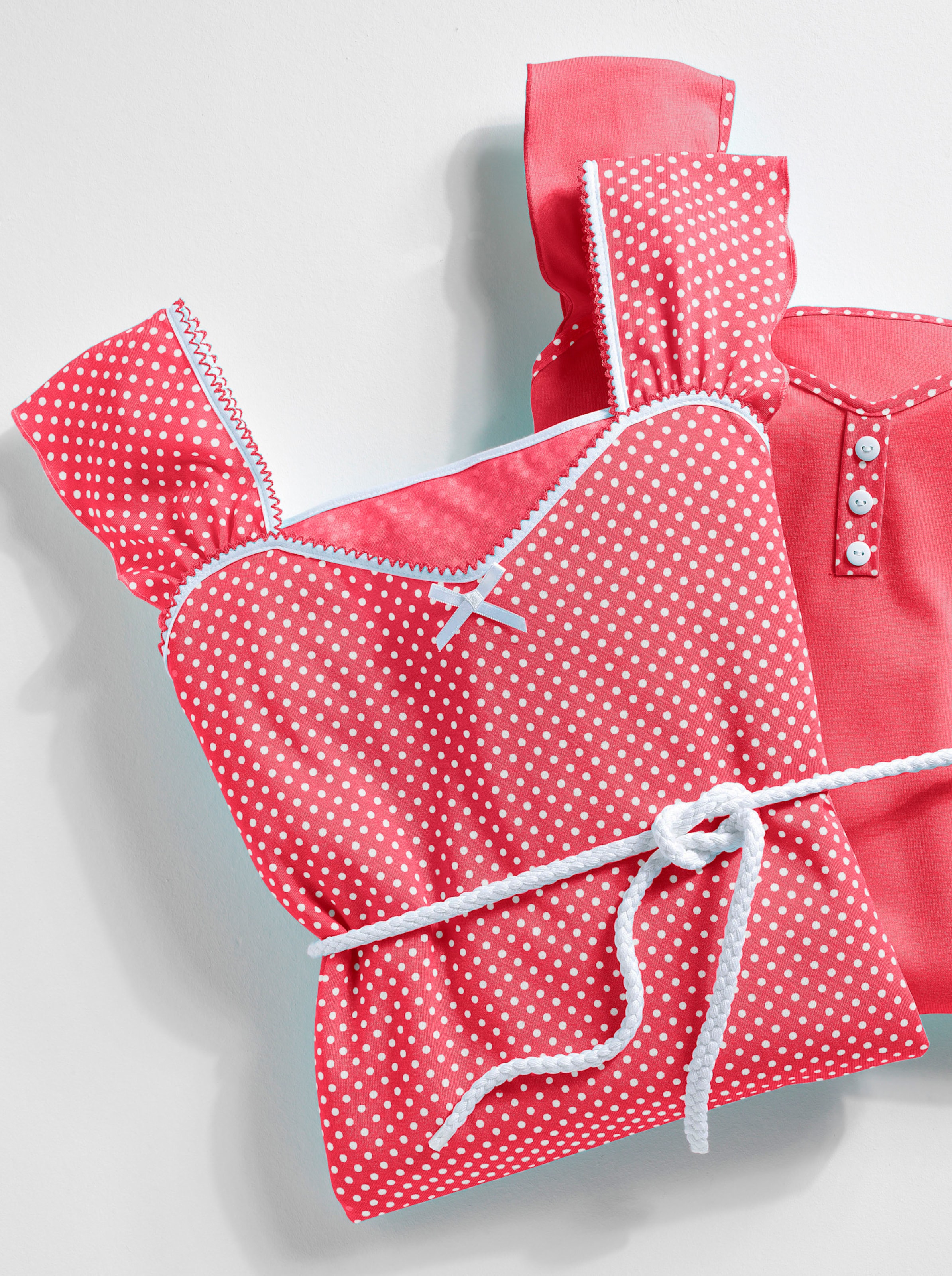 Ascafa Sleepshirts in rot