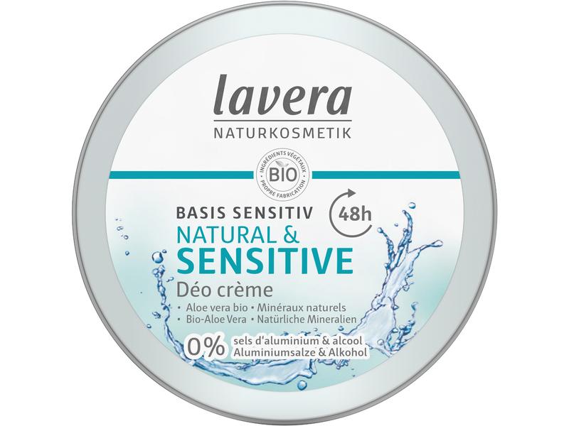 Lavera Deo Crème Basis Sensitiv 50 ml Natürliches zuverlässiges Deo für empfindliche Achselhaut