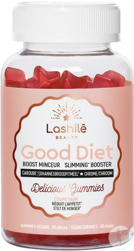 Lashilé Good Diet Boost Minceur Coupe-Faim Complément Alimentaire Végan 60 Gummies