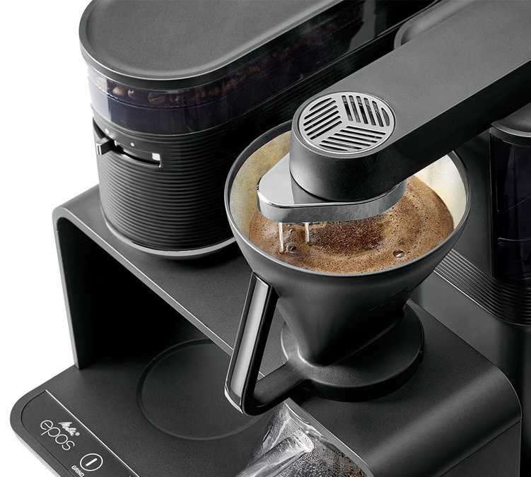 Cafetière Melitta avec broyeur EPOS Argent 1024-01 + offre cadeaux