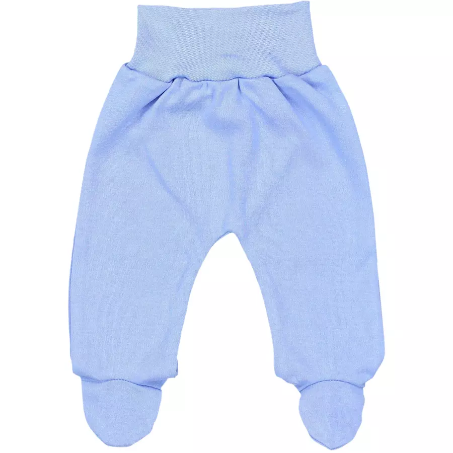 TupTam Baby Jungen Strampelhose mit Fuß 3er Pack cremehellblau