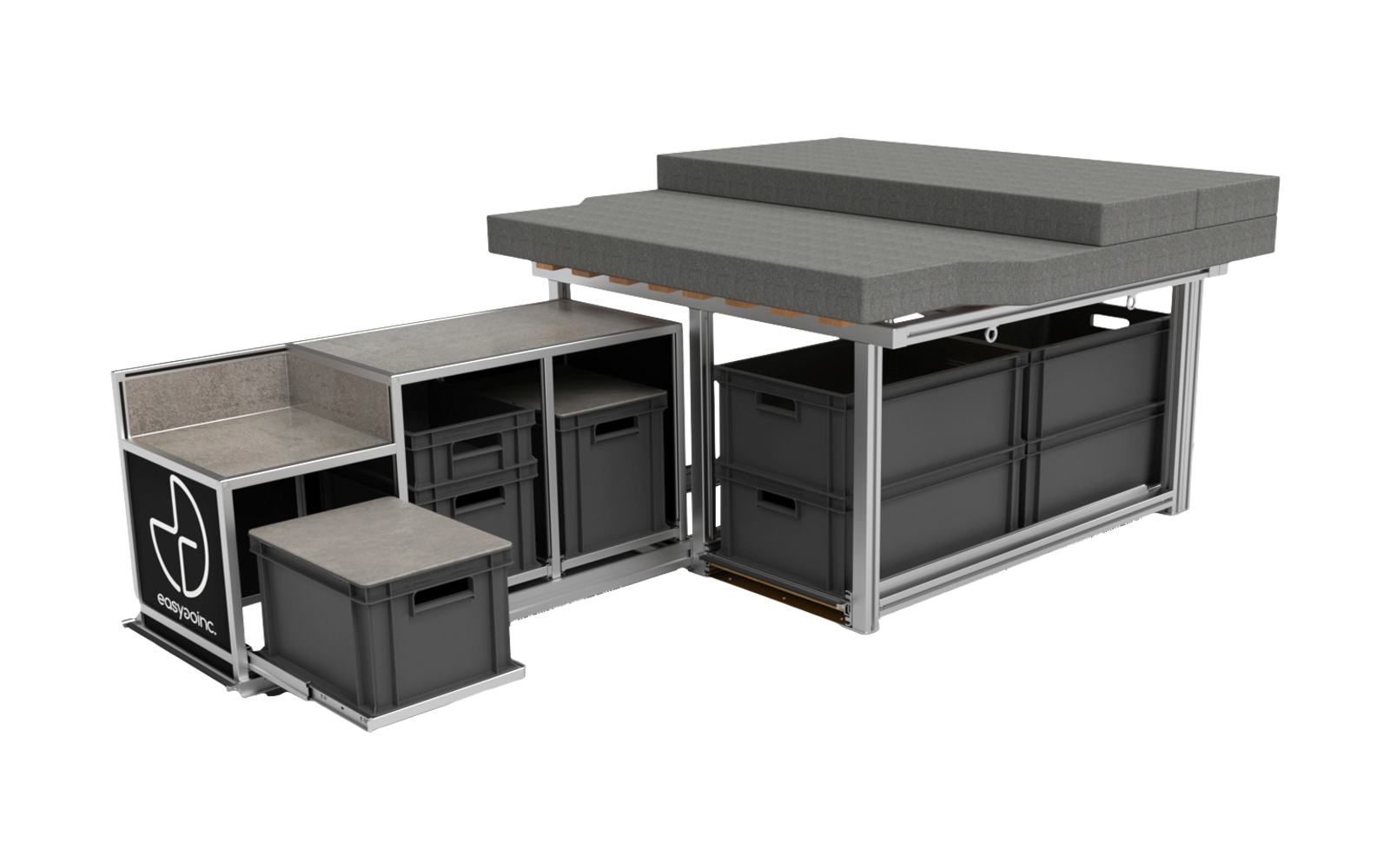 easygoinc. Vanlife-Modul SPORT für VW T4 Transporter