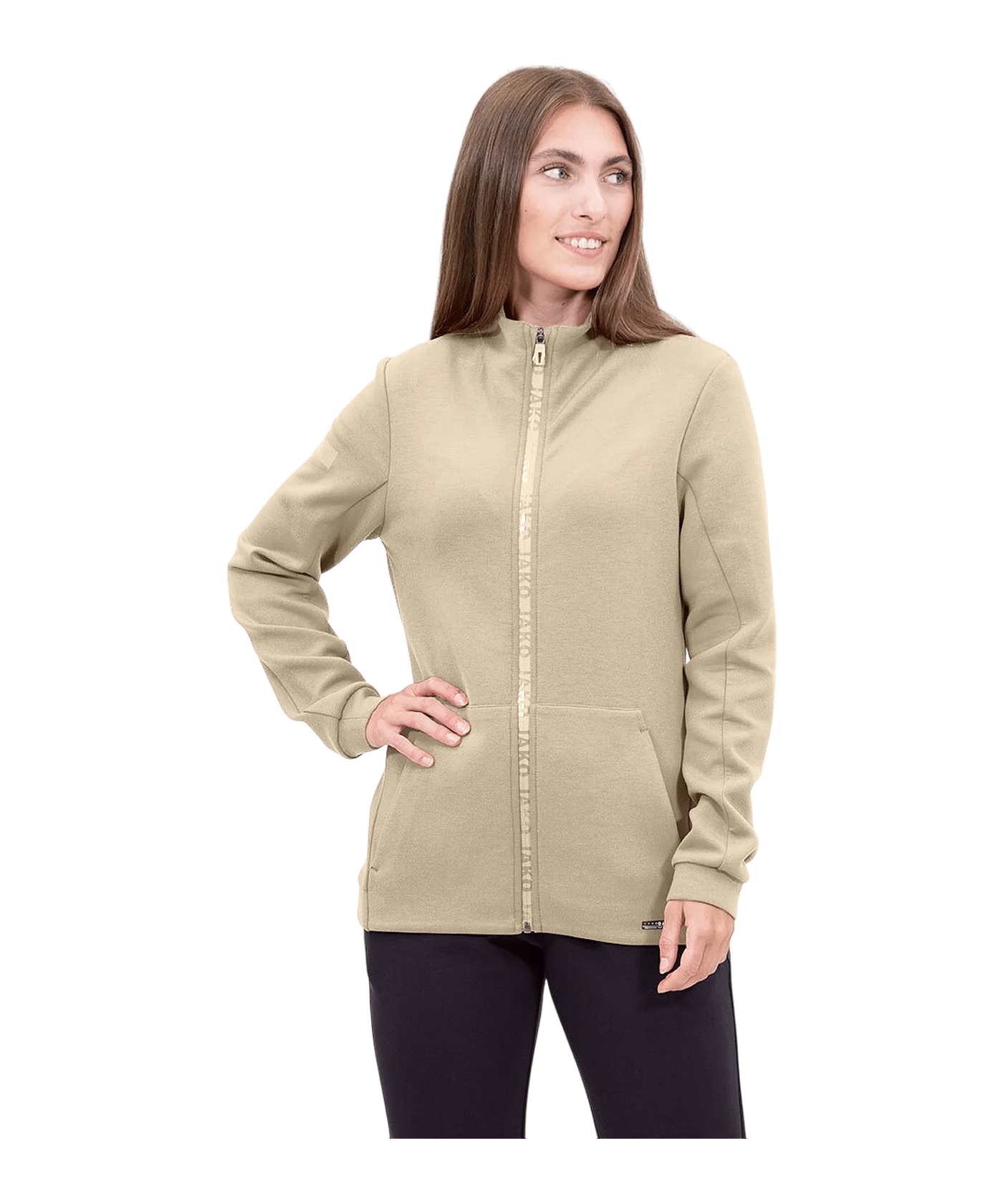 JAKO Pro Casual Jacke Damen Beige F385