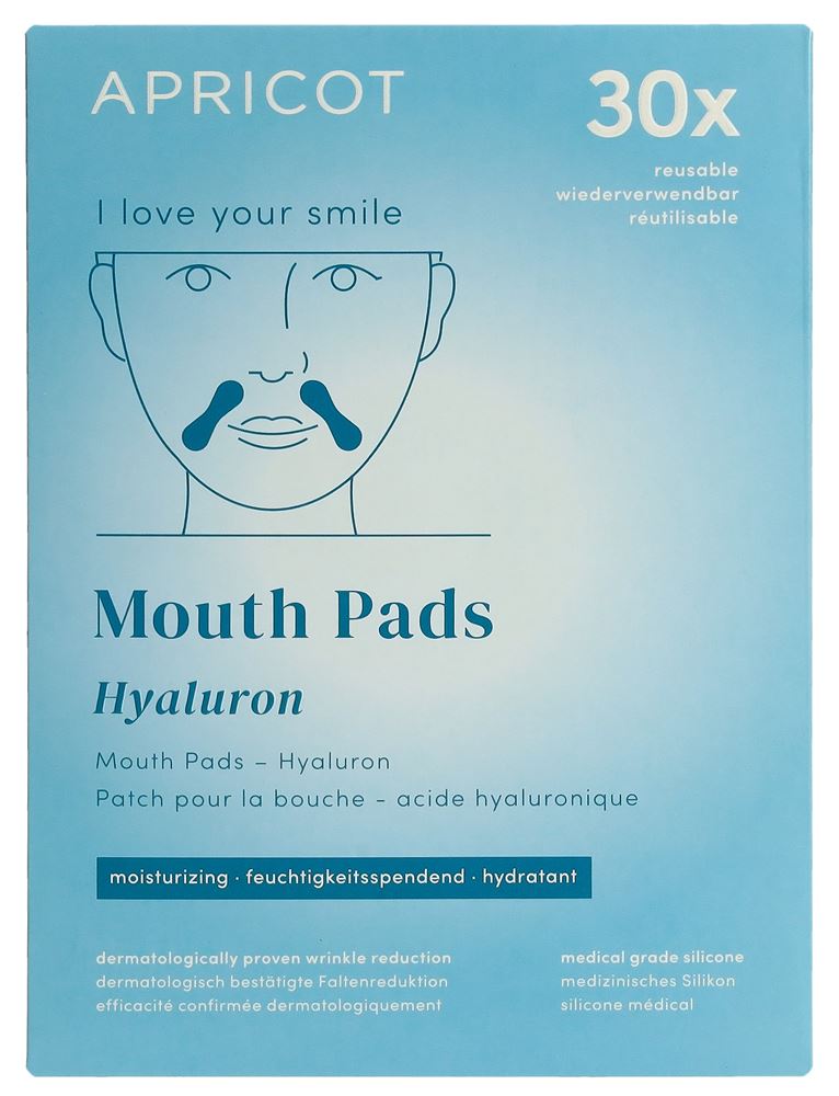Apricot Mund Pad<br>2 Stück, Hyaluron i love your smile