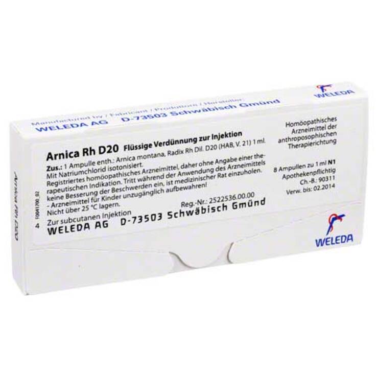 Arnica RH D 20 Ampullen, 8X1 ml