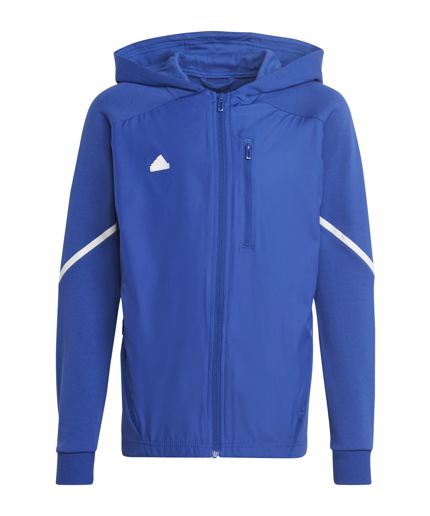adidas D4GMDY Kapuzenjacke Kids Blau Weiss