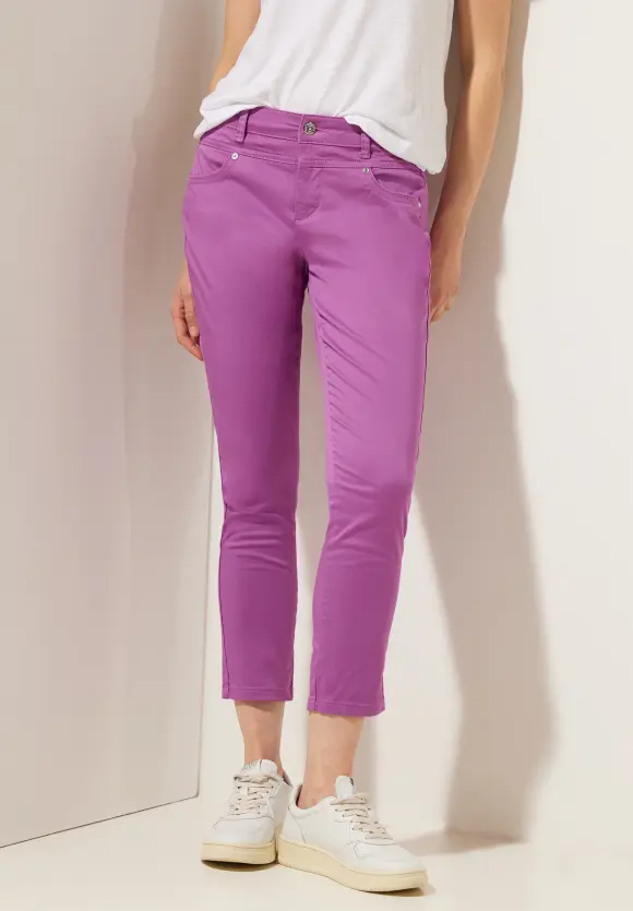Casual Fit Satinlook Hose - meta lilac