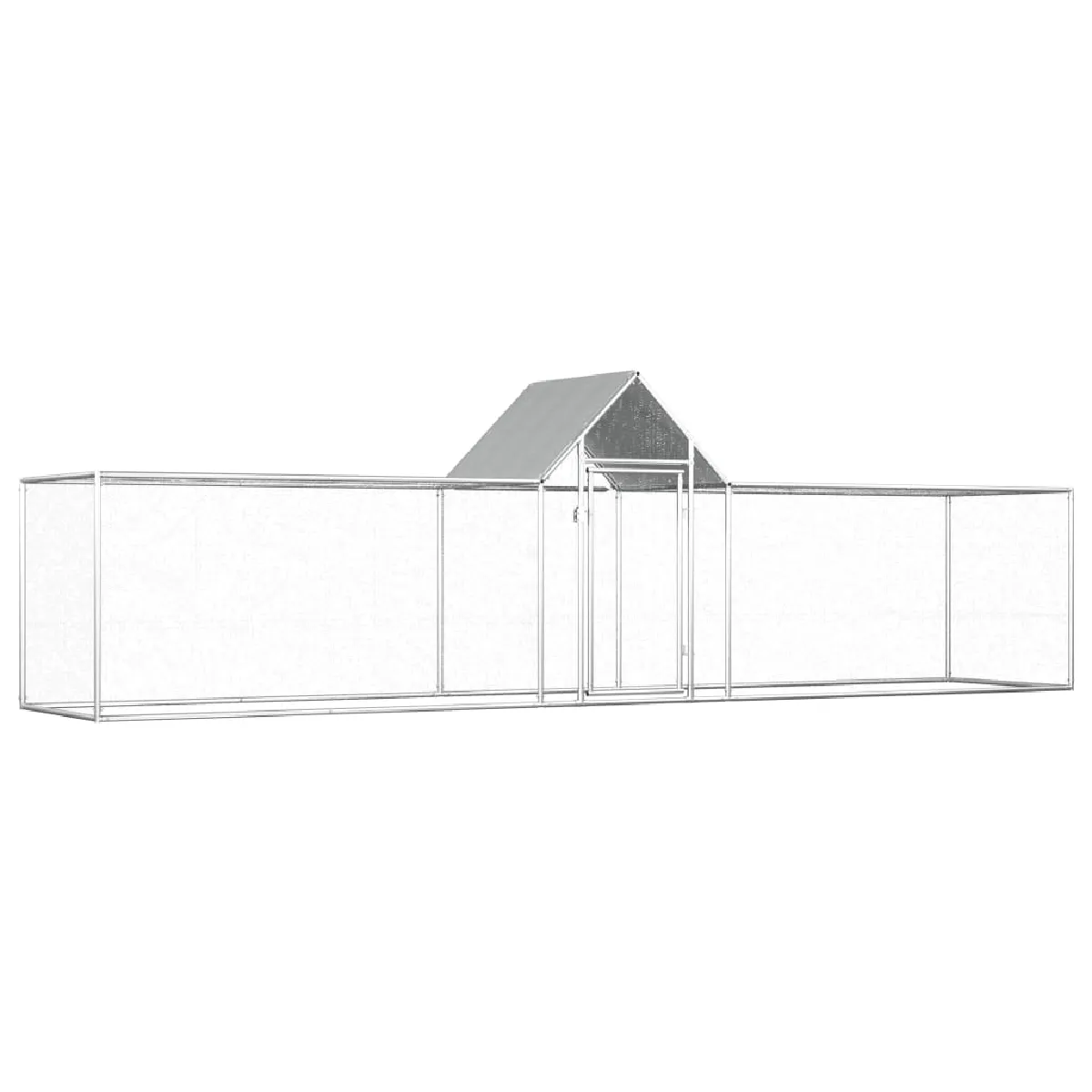 vidaXL Poulailler acier galvanisé
