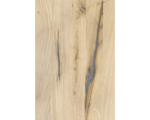 Vintage eiken gelamineerd houten paneel met doorlopende lamellen 1200x400x20 mm