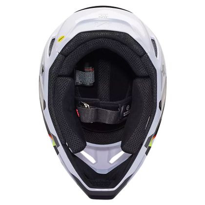 Casque cross Fox V1 KOZMIK 2024 - Noir / Blanc