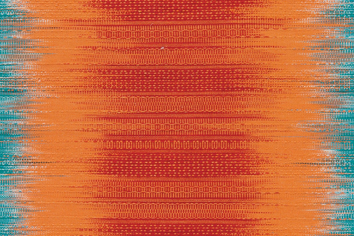 Vloerkleed 8070 Oranje Blauw Sunset