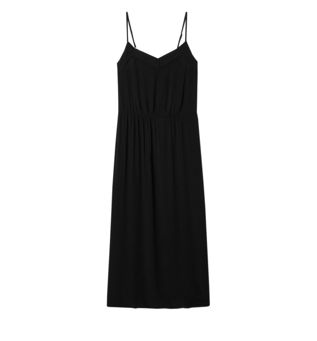 Robe à bretelles SUZANNE - Noir