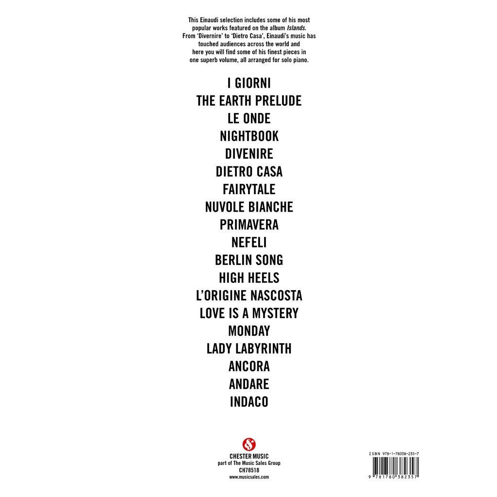 Chester Music Islands - Essential Einaudi A Selection of Songs from Ludovico Einaudi's 