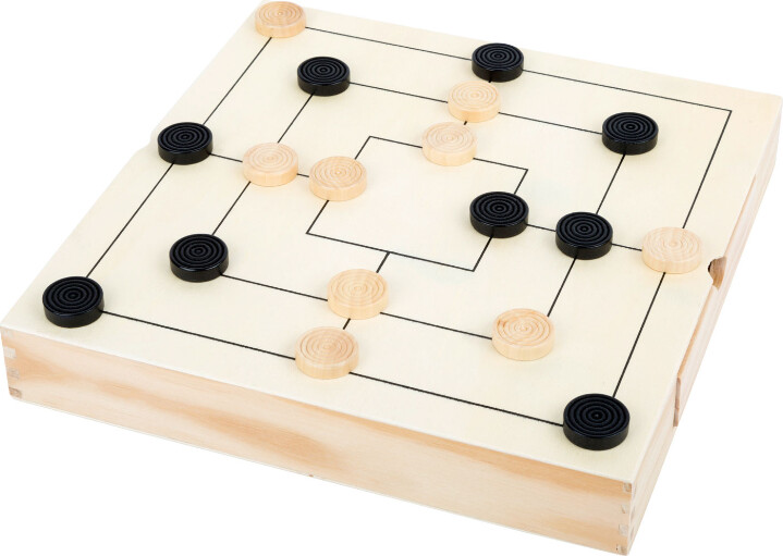 3-I-1 Brætspil I Træ - Skak, Dam Og Mølle - Small Foot