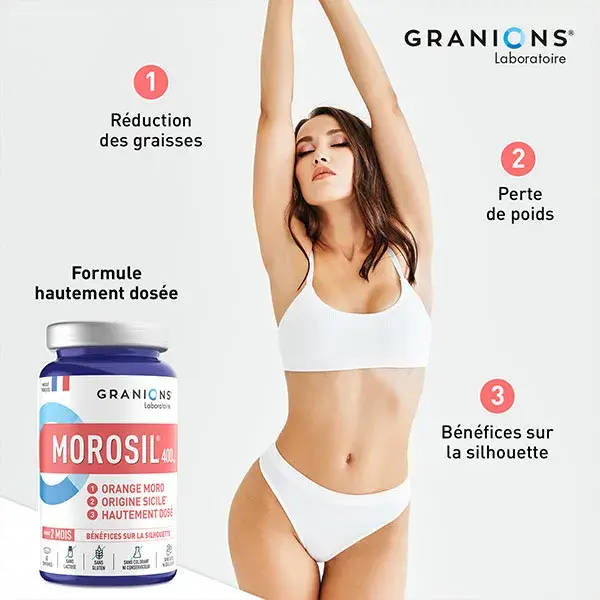 Granion Morosil ® 400 mg - Perte de Poids - 60 Comprimés -Format 2 Mois