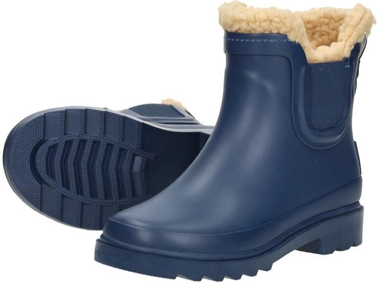 KEQ Chelsea Rainboots Fur Kinderlaarzen Blauw
