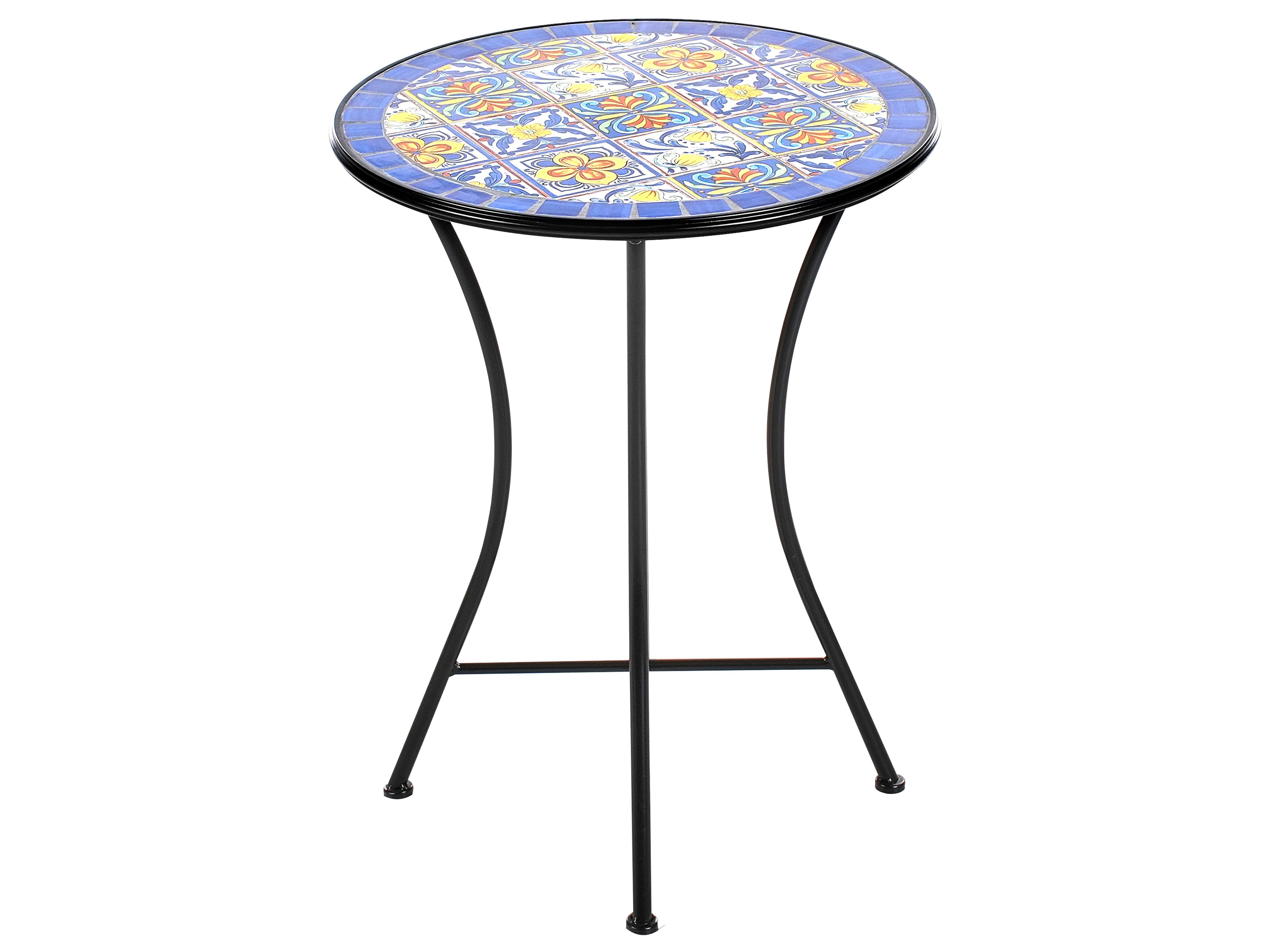 Bistrotafel CORIANO 60 cm 60 cm Metaal Zwart