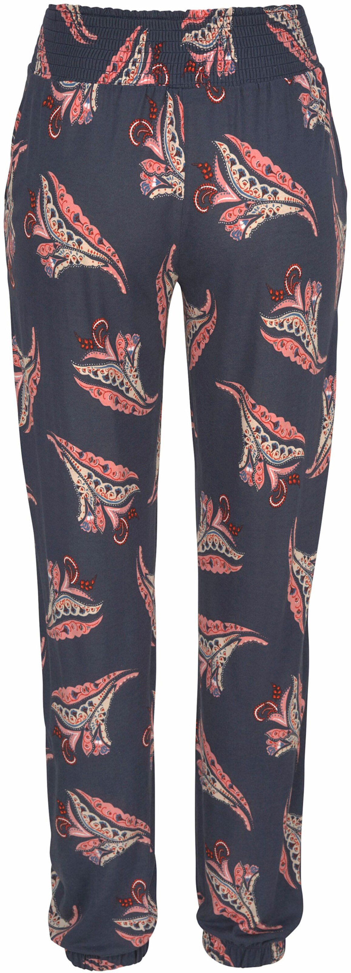 LASCANA Strandhose in marine-rosé-bedruckt