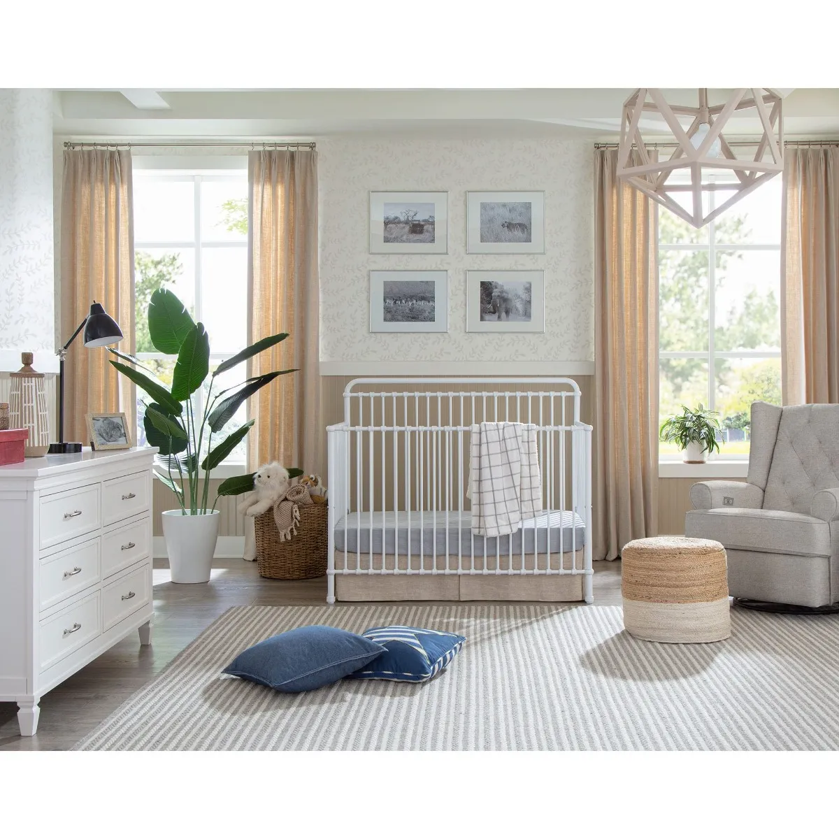 Million Dollar Baby Couchette Convertible 4 en 1 Winston - Blanc Lavé