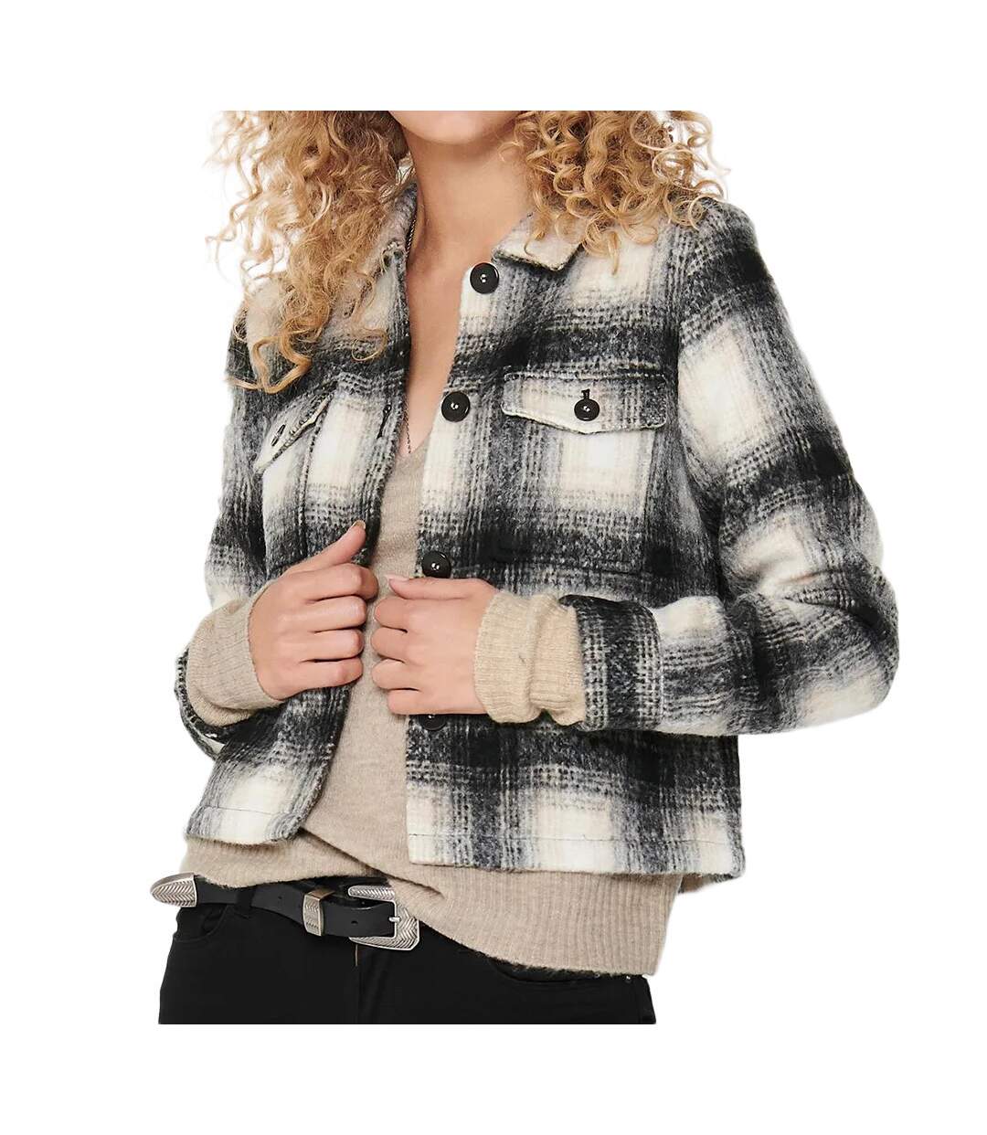 Veste Blanche/Grise Femme Only 8838