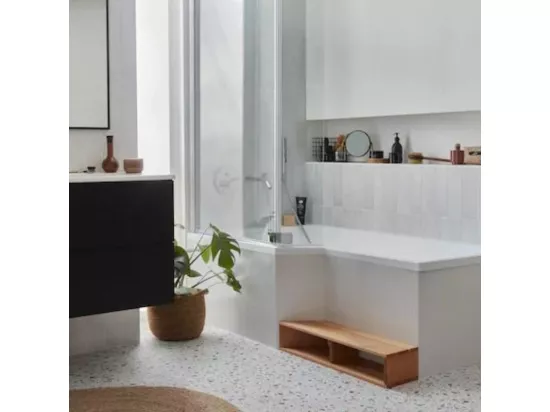 Pack baignoire bain douche 150 x 80 JACOB DELAFON Neo version gauche + tablier