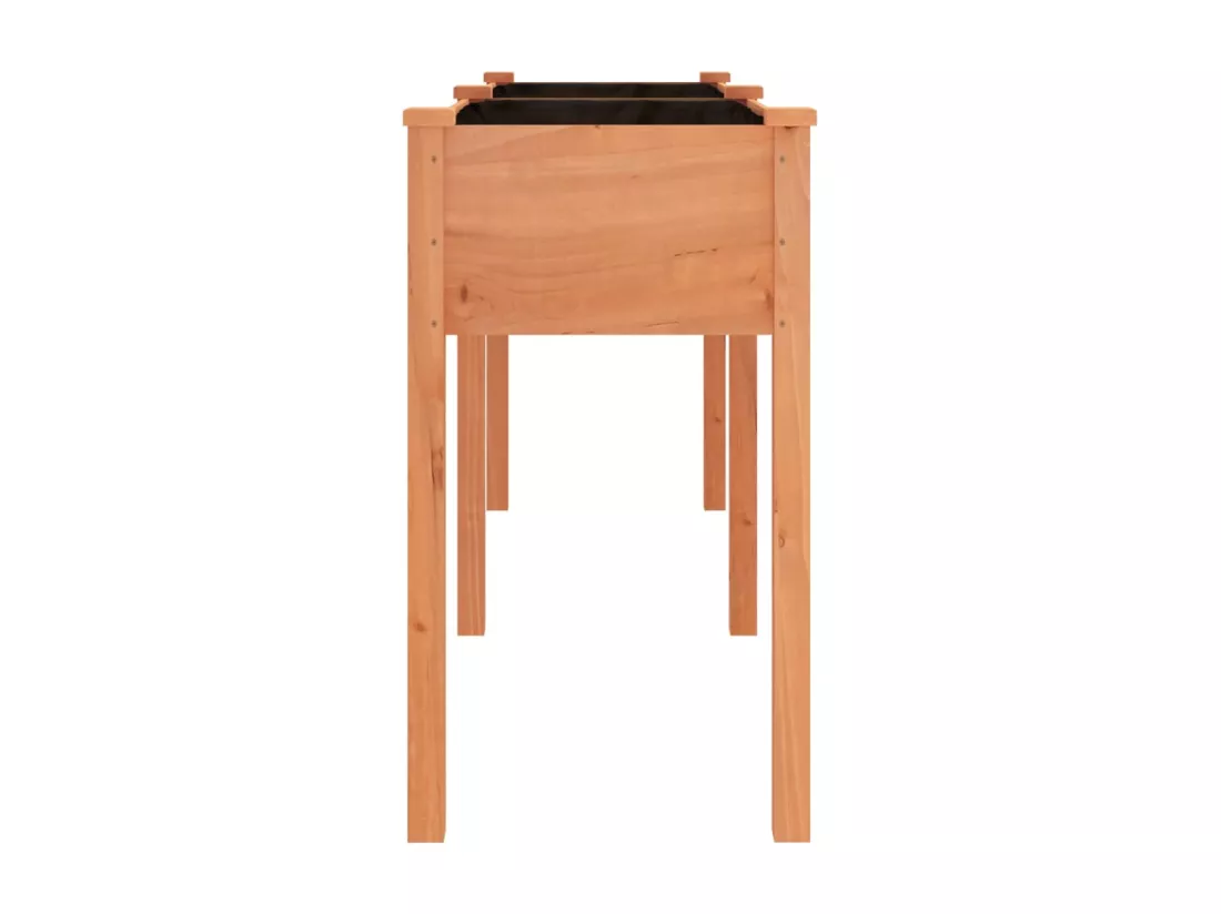 Jardinière bac lit surélevé bois marron 161 x 45 x 76 cm 02_0038125