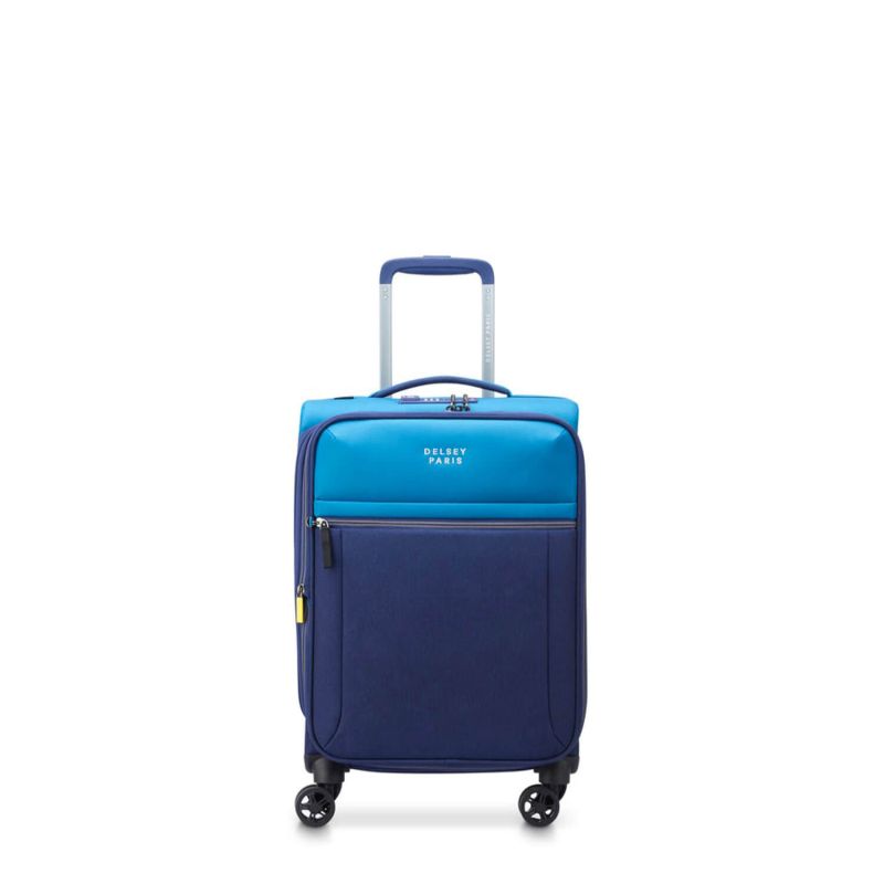 Valise cabine souple Brochant 3 Extensible 55 cm Bleu Outremer