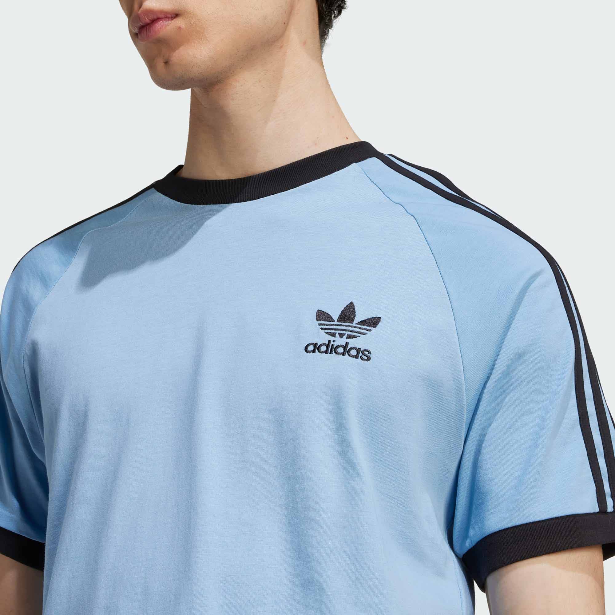Adicolor Classics 3-Stripes Tee Herre Ash Blue/Black
